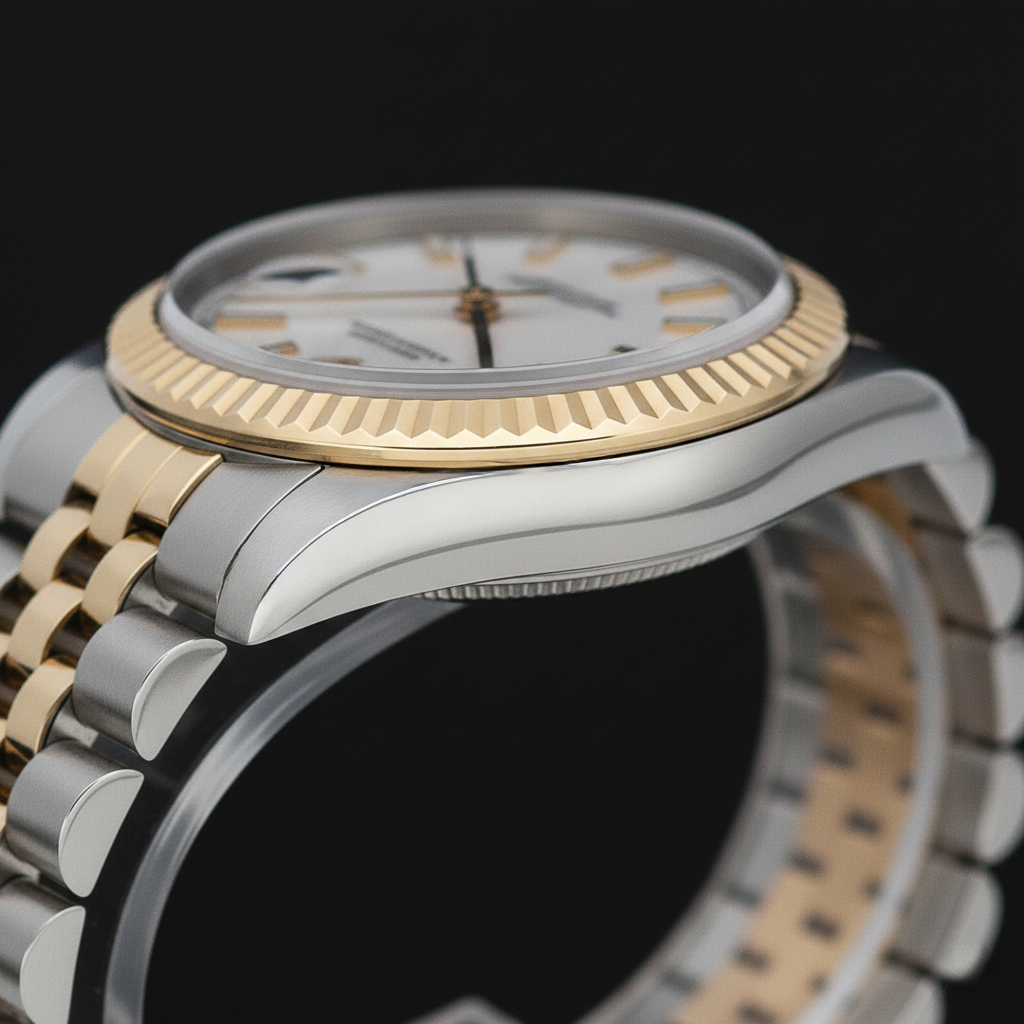 Artisanal Pierre Précieuse Rolex carats – vue d'angle