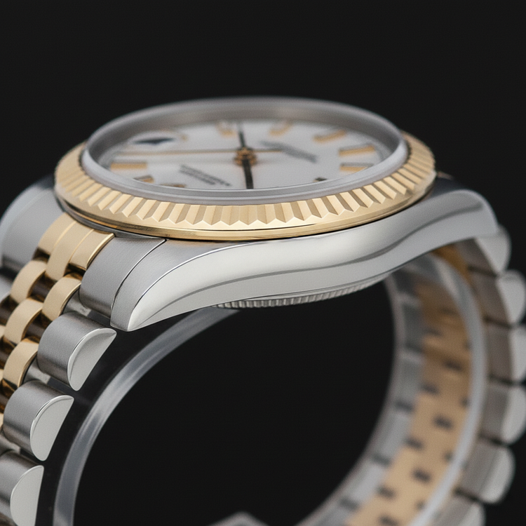 Artisanal Pierre Précieuse Rolex carats – vue d'angle