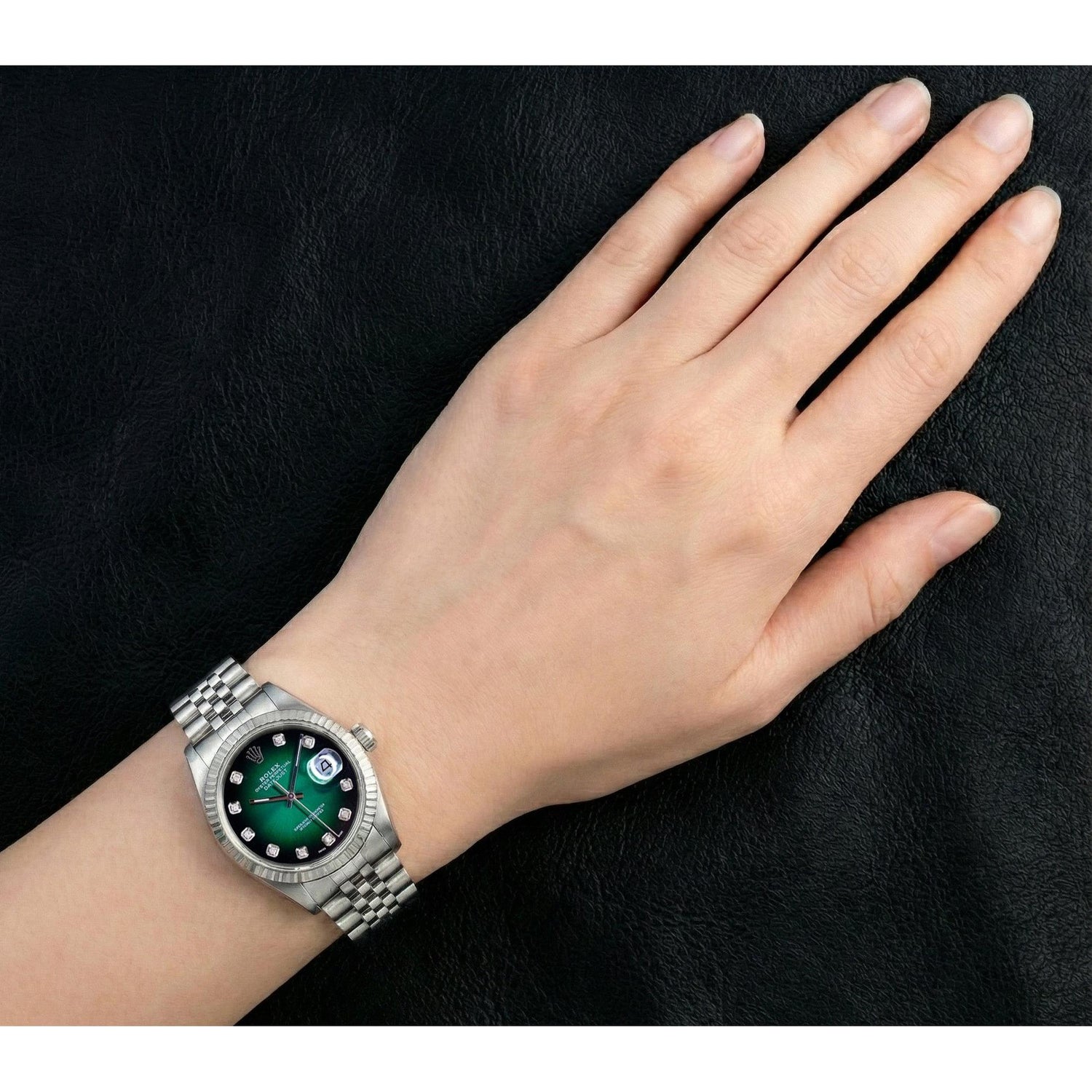 Artisanal Diamant Fin Rolex 0,20 carats – vue de profil