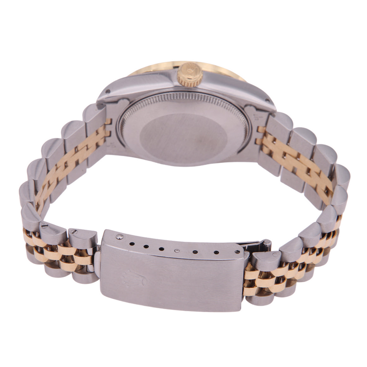 Rolex Datejust Taille moyenne 31 Mm Nacre Blanche Cadran Diamant Lunette Diamant Jubilé Bracelet Montre acier inoxydable & Or
