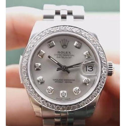 Rolex Dj Midsize 31 Mm Montre Cadran Diamant Personnalisé Bracelet Jubilé Ss