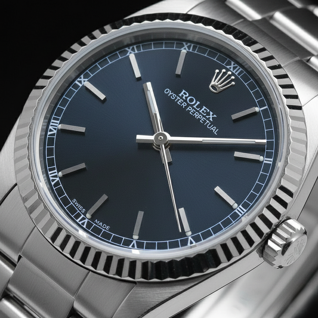 Rolex Stainless Steel avec Gemme – vue d'angle