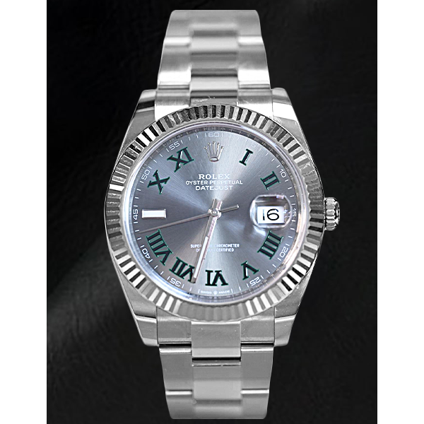 Montre Rolex Datejust 41 Cadran Ardoise Wimbledon Acier Inoxydable
