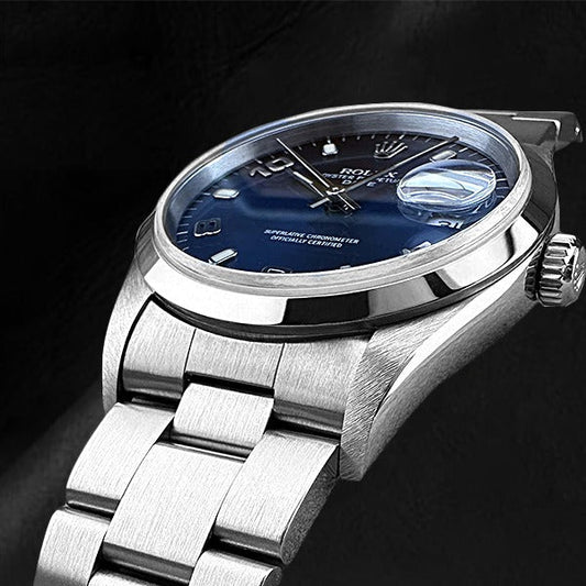 Rolex Stainless Steel avec Pierre Précieuse – vue de face