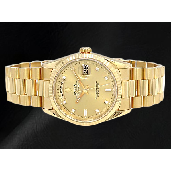 Brillant Rolex – vue de face