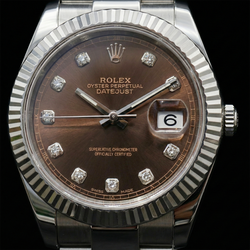 Diamant Chocolat Rolex – Diamant 0,20 carats Stainless Steel