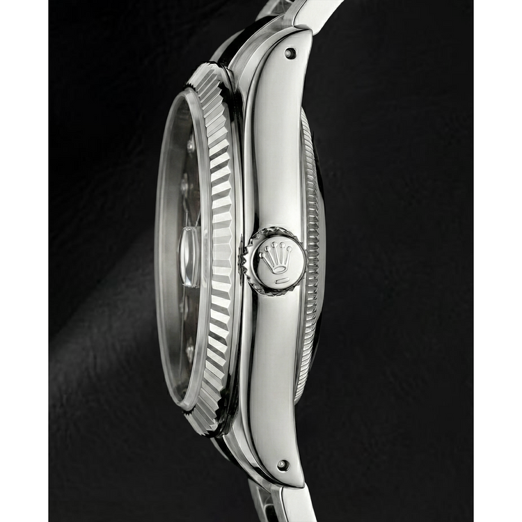 De luxe Diamant Rolex 0,20 carats – vue d'angle