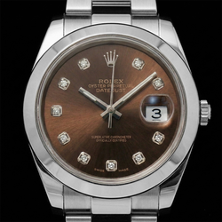 Homme Exquis Diamant Chocolat Diamant Fin Rolex – 0,20 carats