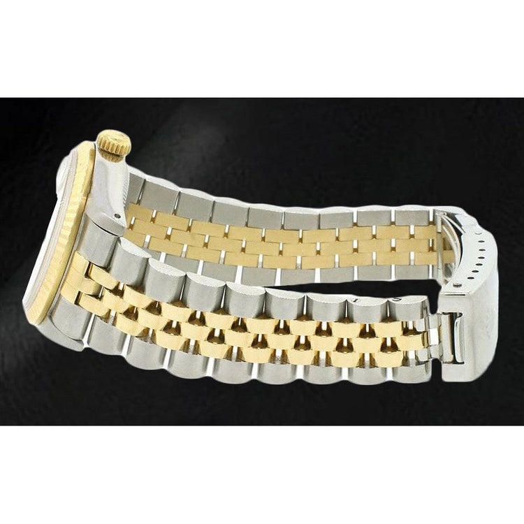 Pierre Précieuse Rolex -carats Two Tone – vue de face
