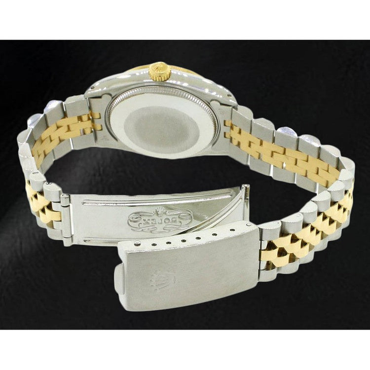 Pierre Précieuse Rolex carats Two Tone – vue de côté