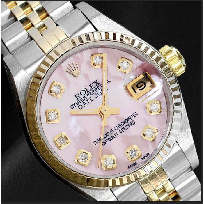 Rolex Cadran Diamant Rose 1994 Bicolore 26 mm