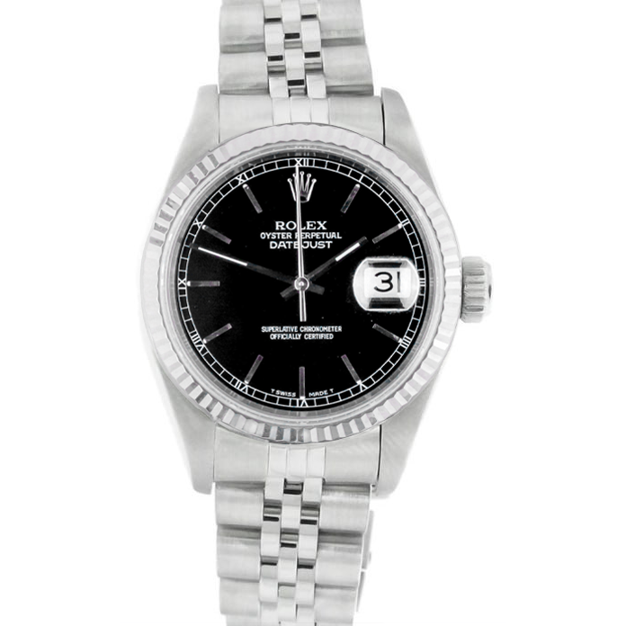 Pierre Précieuse Rolex -carats Stainless Steel – vue de face