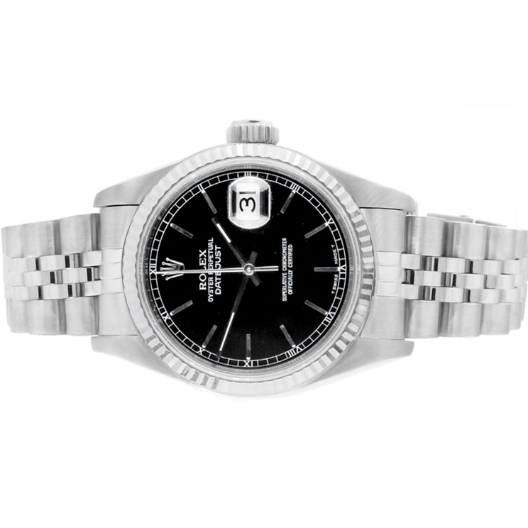 Sophistiqué Pierre Précieuse Rolex carats – vue de côté