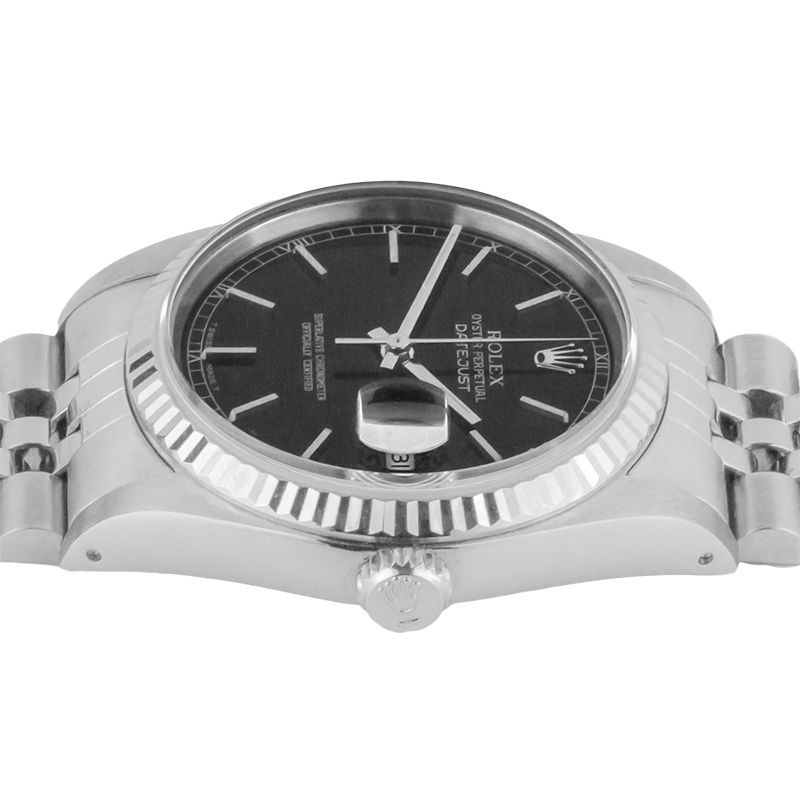 Rolex Stainless Steel avec Pierre Précieuse – vue d'angle