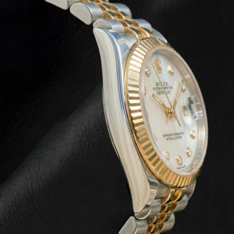 Brillant Rolex 0,20 carats – vue de côté