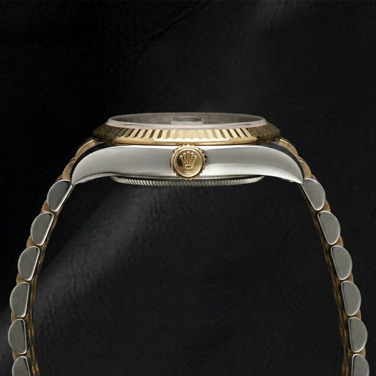 Rolex Two Tone avec Perle de Culture – vue d'angle