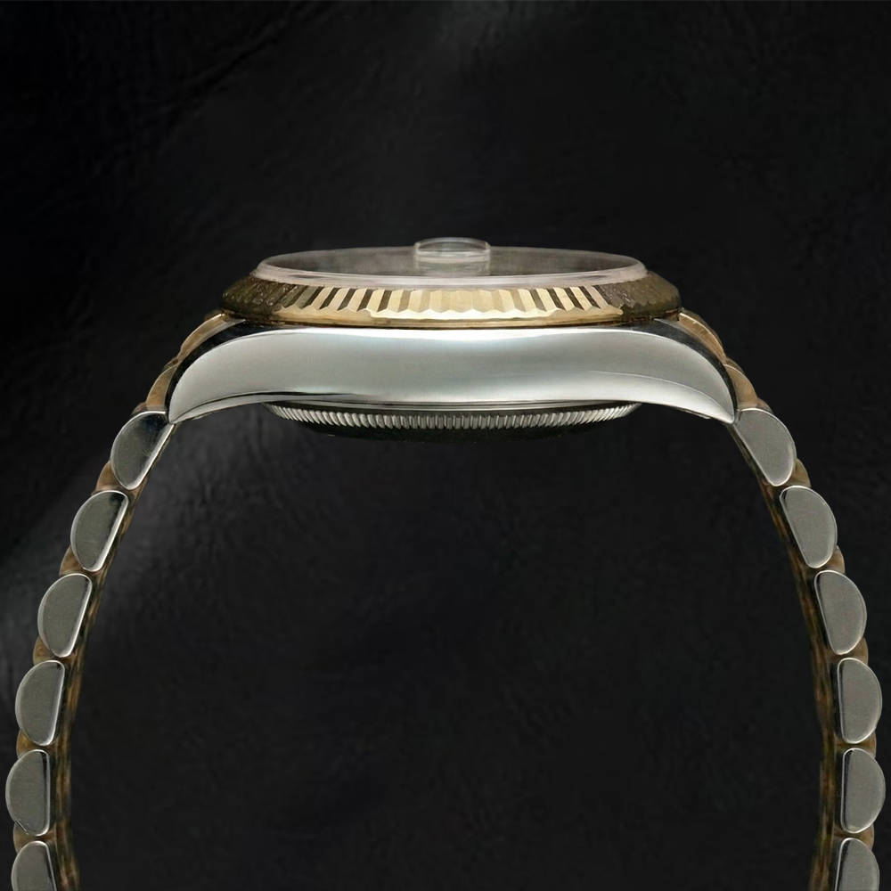 Perle de Culture Rolex 0,20 carats Two Tone – vue de profil