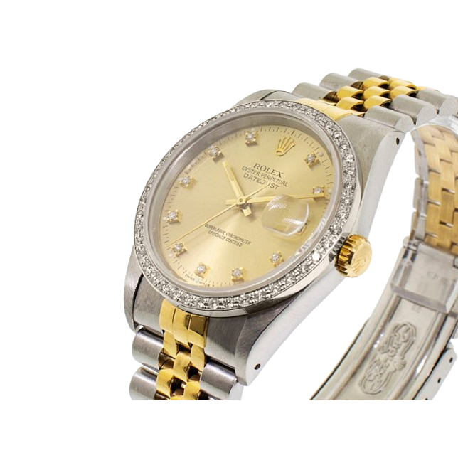 Diamant Fin Rolex en Gold – vue de face