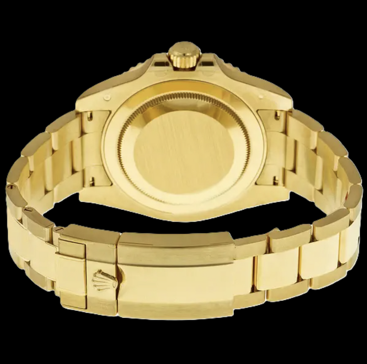 Montre Rolex GMT-Master II 116718 40 mm en Or Jaune Cadran Vert Luminescent