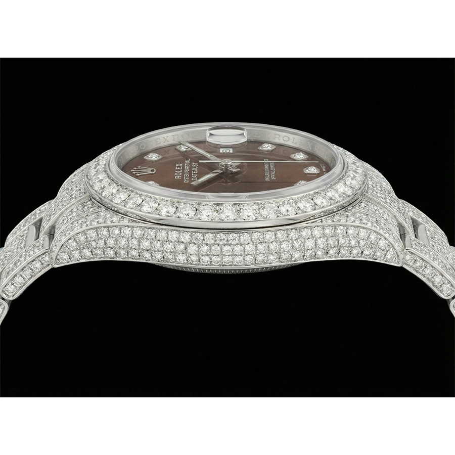 De luxe Brillant Rolex 16,75 carats – vue de côté