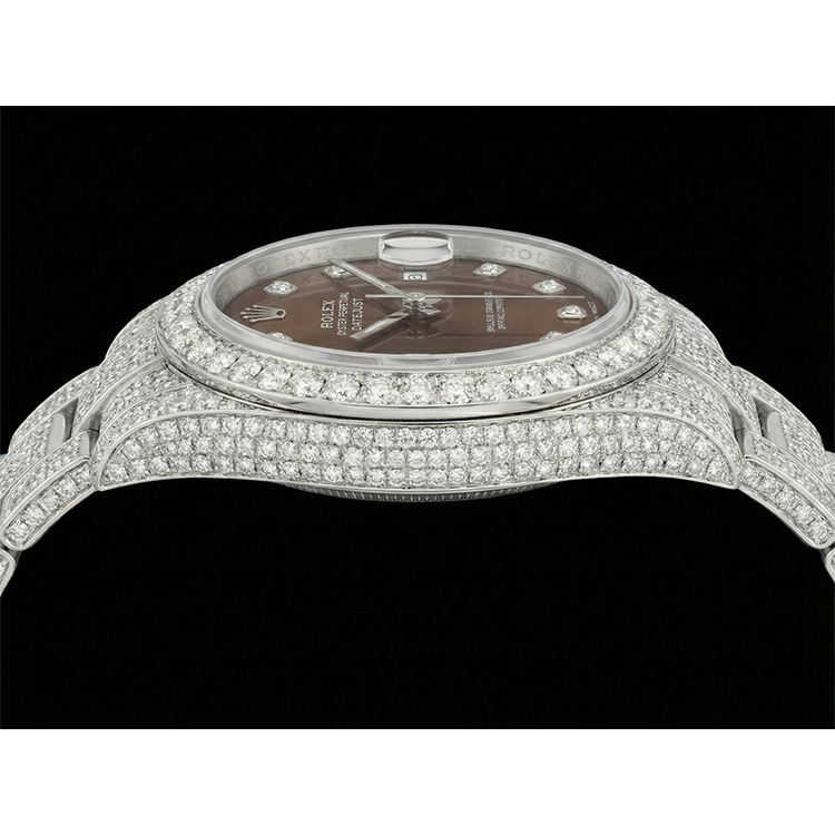 De luxe Brillant Rolex 16,75 carats – vue de côté