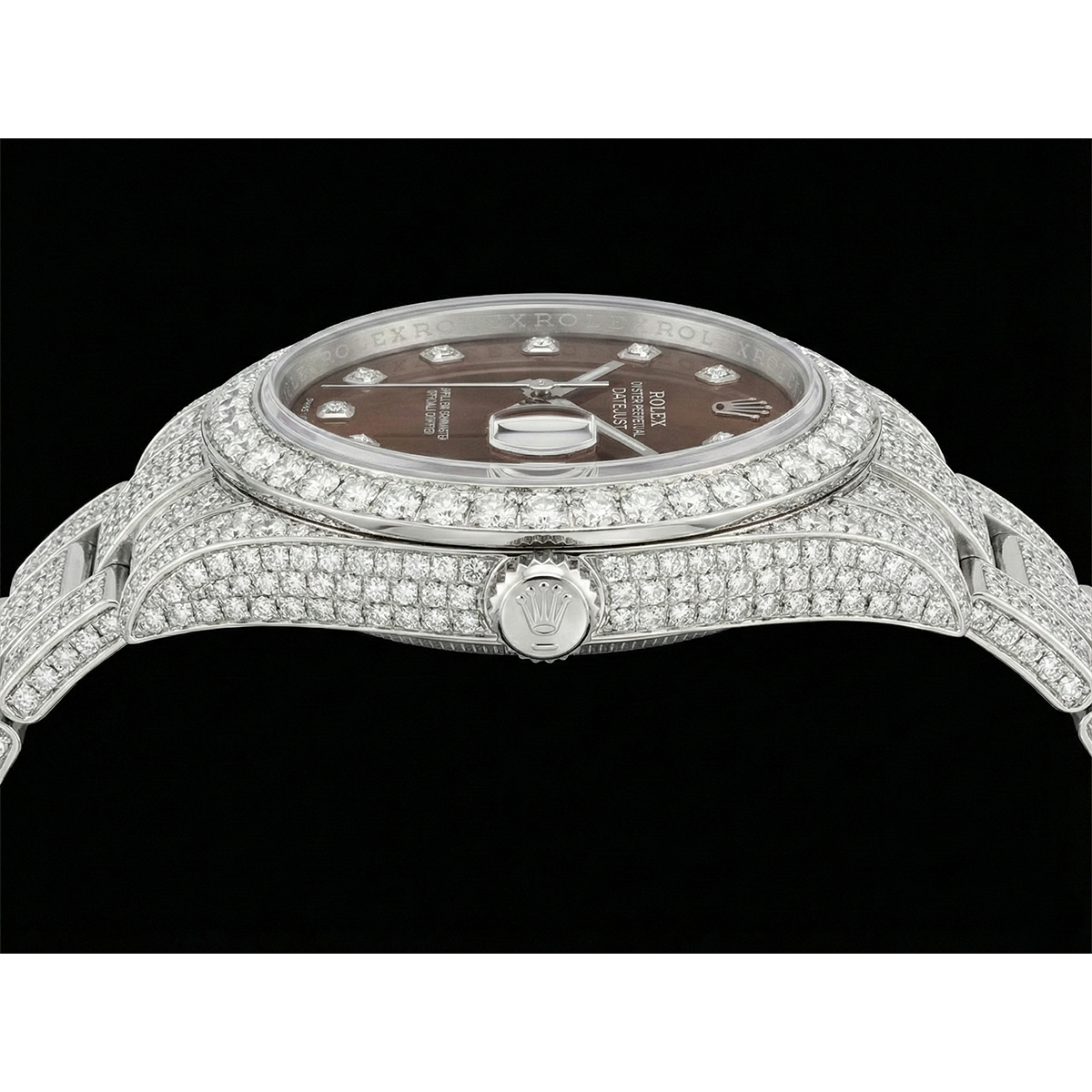 De luxe Brillant Rolex 16,75 carats – vue de face
