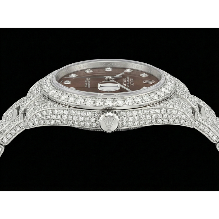 De luxe Brillant Rolex 16,75 carats – vue de face