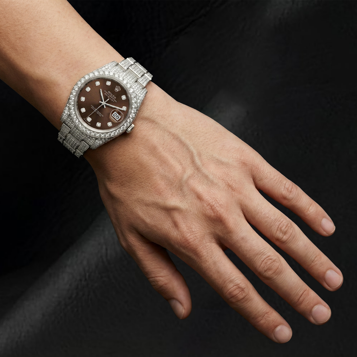 Brillant Rolex 16,75 carats Stainless Steel – gros plan