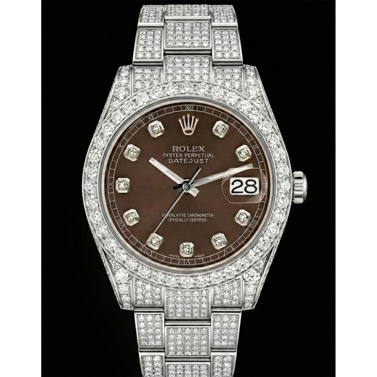Rolex Stainless Steel avec Diamant – vue principale