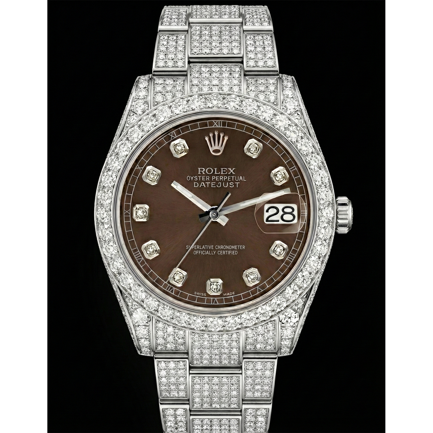 Rolex Stainless Steel avec Diamant – vue principale