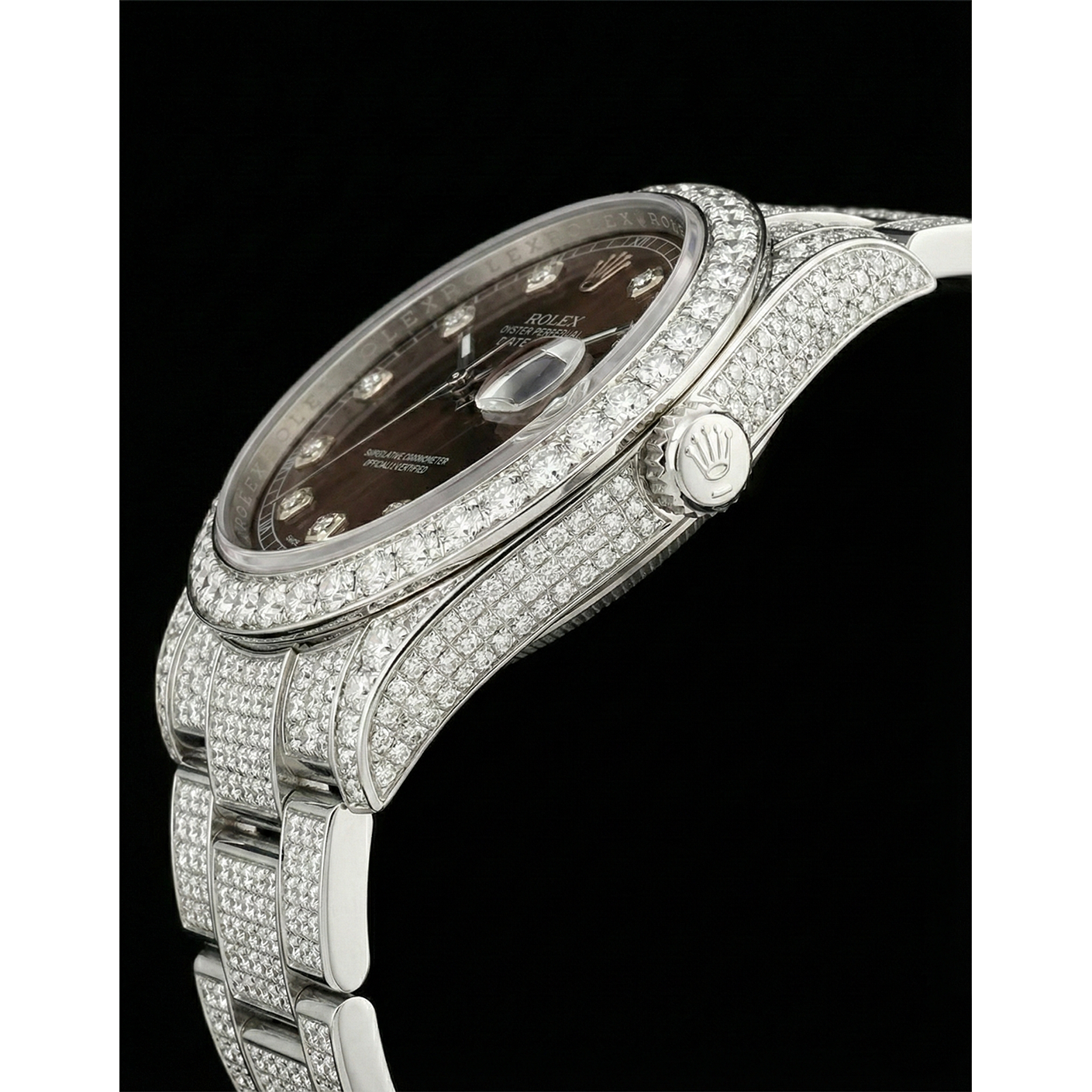 Diamant Rolex – vue de face