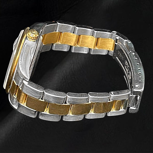 Pierre Précieuse Rolex -carats Sterling Silver Two Tone Gold – vue d'angle