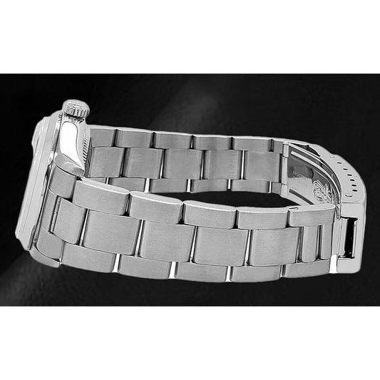 Rolex Stainless Steel avec Pierre Précieuse – vue de face
