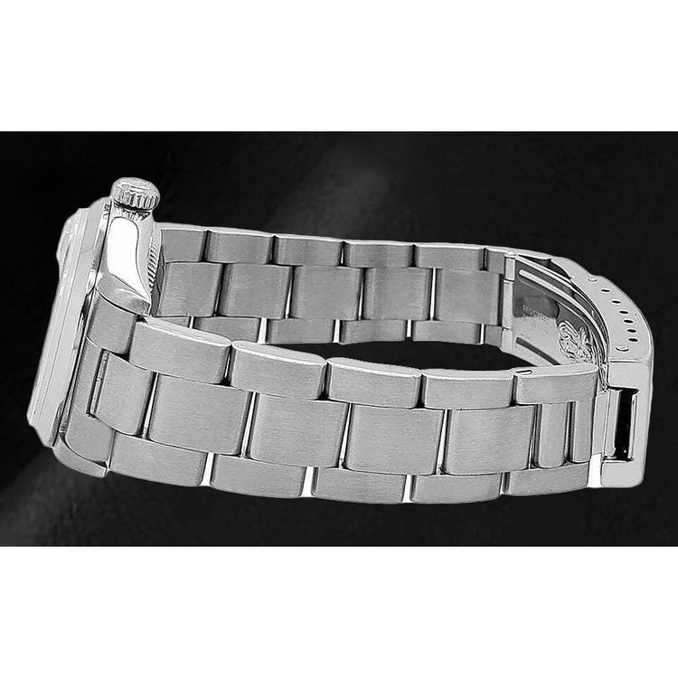 Rolex Stainless Steel avec Pierre Précieuse – vue de face