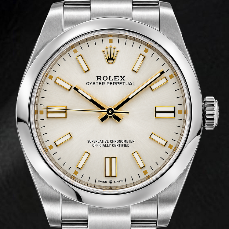 Montre Rolex 124300 41 mm Cadran Argenté Acier Inoxydable Bracelet Oyster