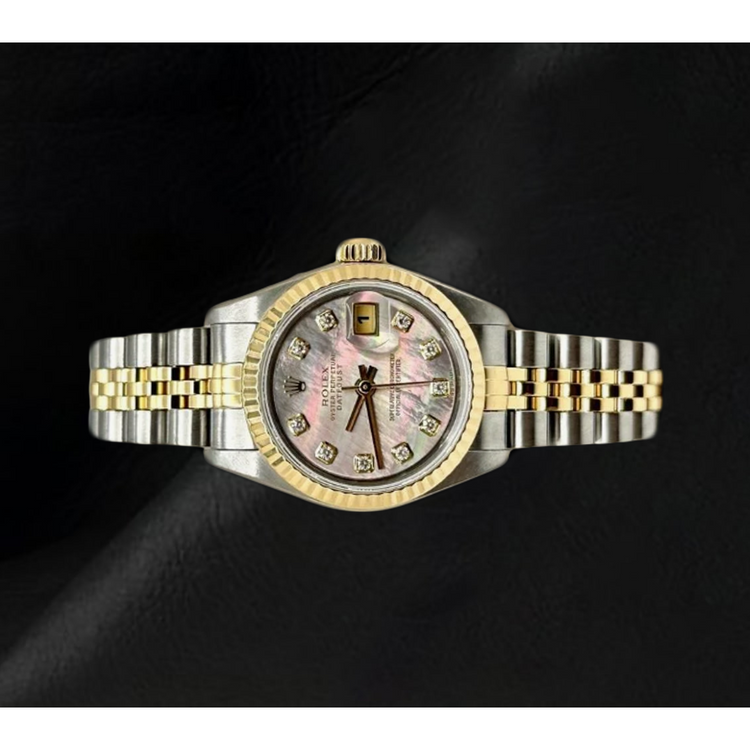 Montre Rolex Datejust 26 mm pour femme bicolore en or 18 carats année 2002