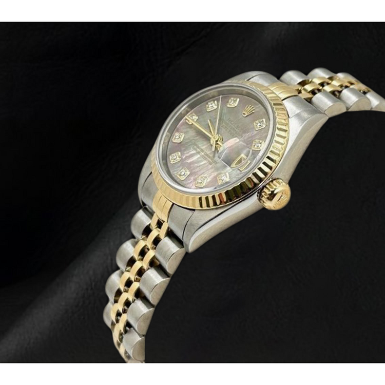 Montre Rolex Datejust 26 mm pour femme bicolore en or 18 carats année 2002