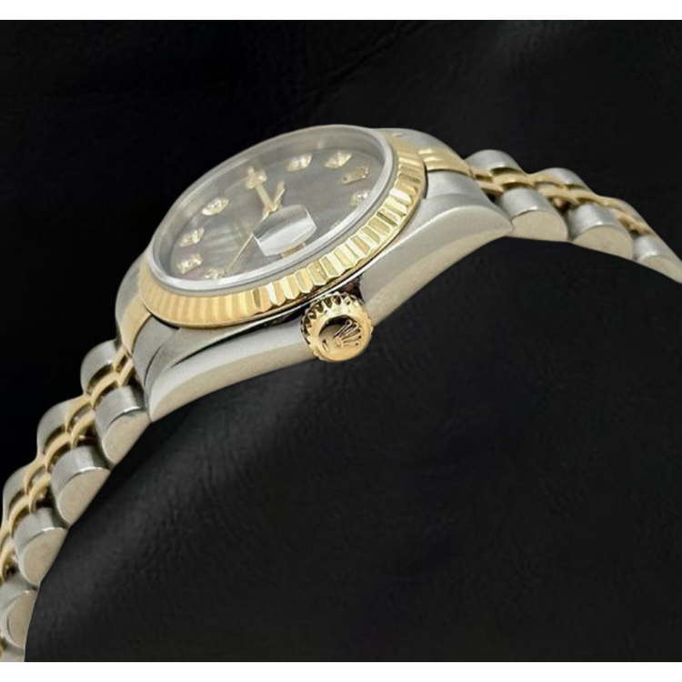 Montre Rolex Datejust 26 mm pour femme bicolore en or 18 carats année 2002