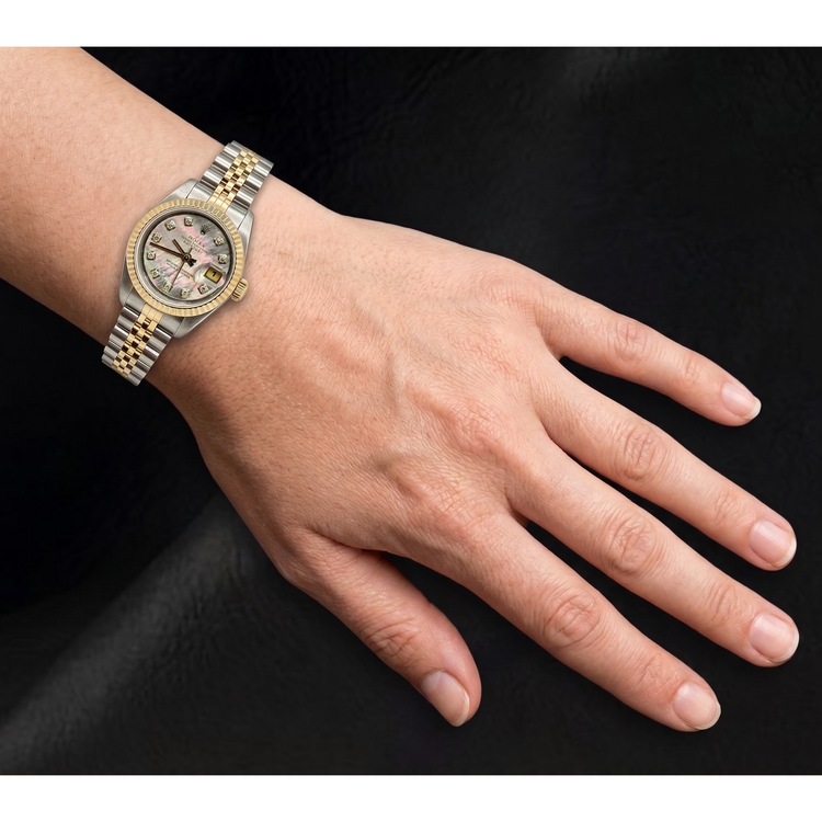 Montre Rolex Datejust 26 mm Bicolore Or 18K pour Femme Année 2002