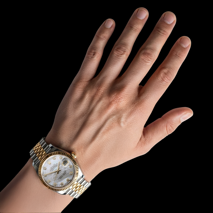 Perle Rolex – vue arrière