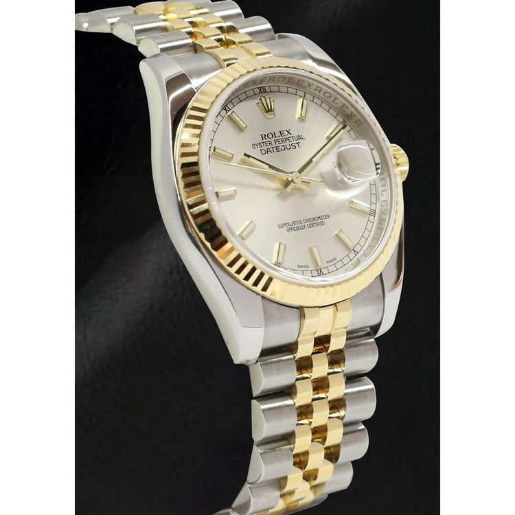 Sophistiqué Pierre Précieuse Rolex carats – vue de côté