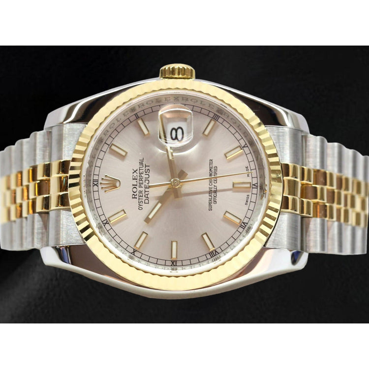 Pierre Précieuse Rolex -carats Sterling Silver Two Tone Gold – vue principale