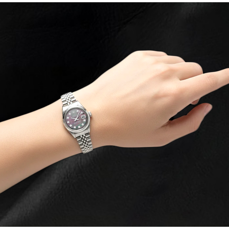 Montre Rolex Datejust 26 mm Année 2002 Cadran Diamants en Nacre