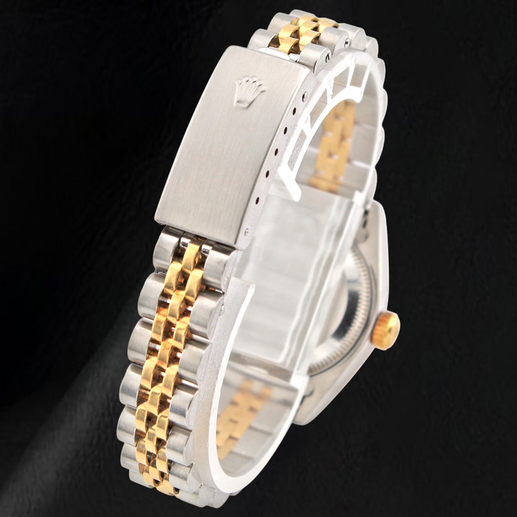 Montre Rolex 26 mm Année 2002 Cadran Diamants en Nacre Blanche