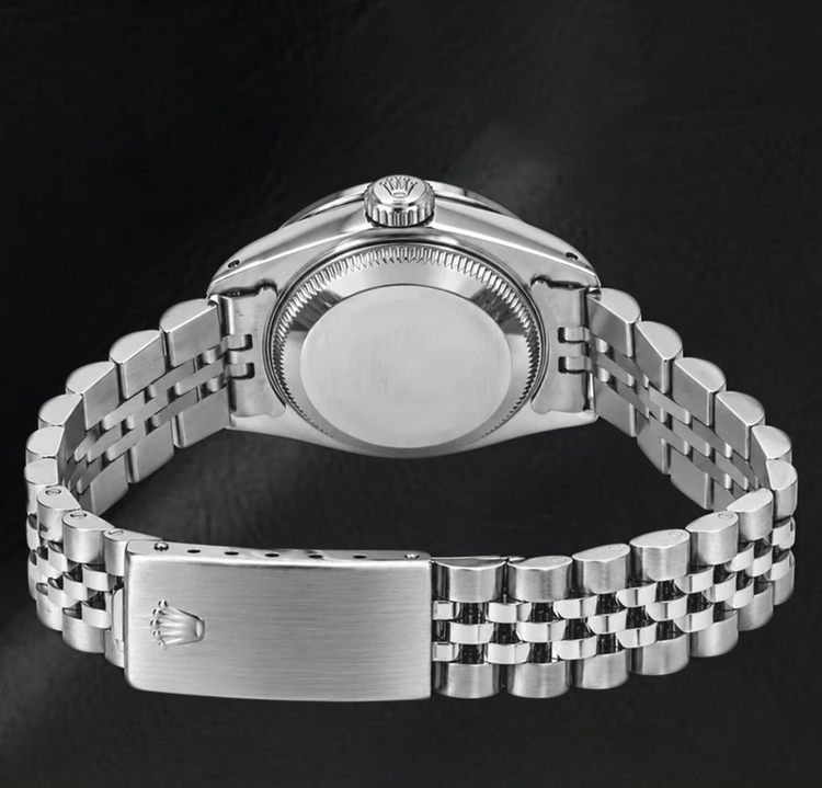 Montre Rolex Datejust 26 mm 6916 en Acier Inoxydable, Cadran Diamants en Nacre Blanche