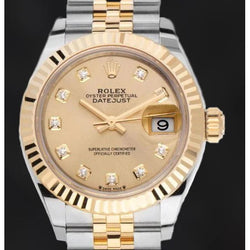Rolex 279173 Belle montre bicolore à cadran diamant pour femme