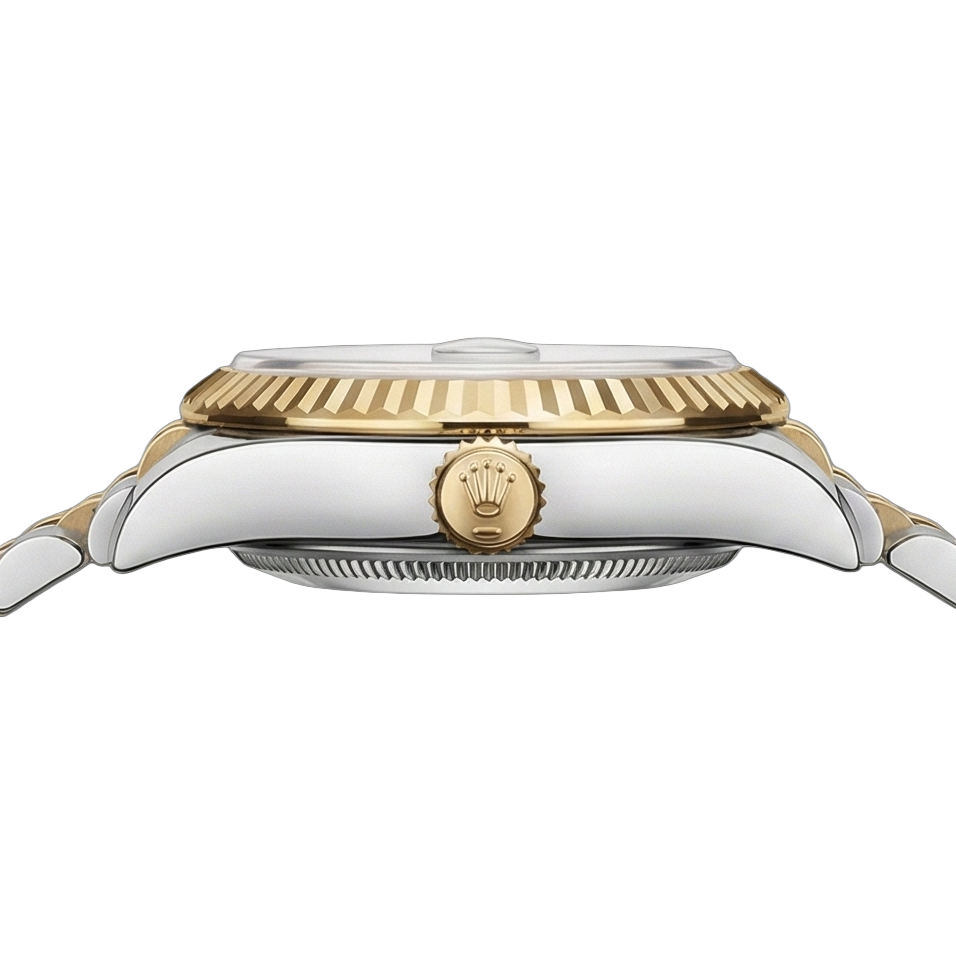 Gemme Rolex carats Two Tone – vue de côté