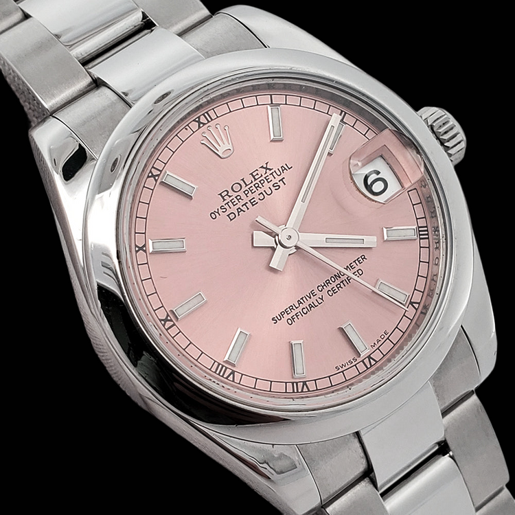 Luxueux Rolex carats – vue de face