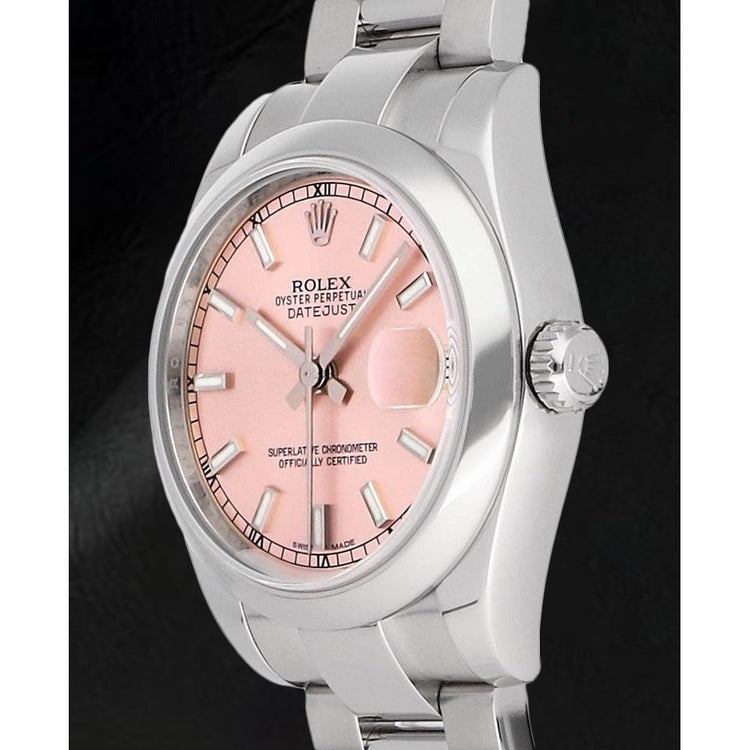 Luxueux Pierre Précieuse Rolex carats – vue de côté
