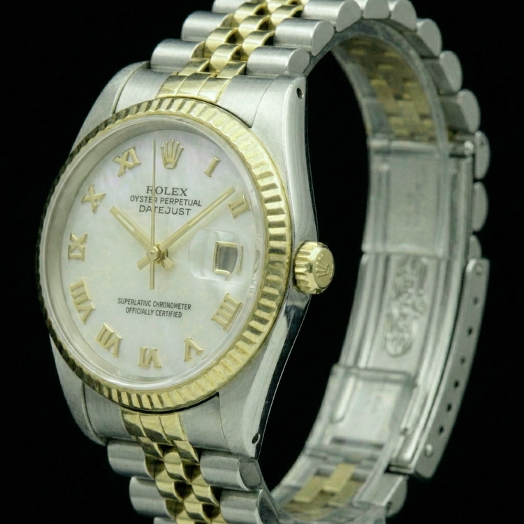 Perle bague en Two Tone – vue de côté